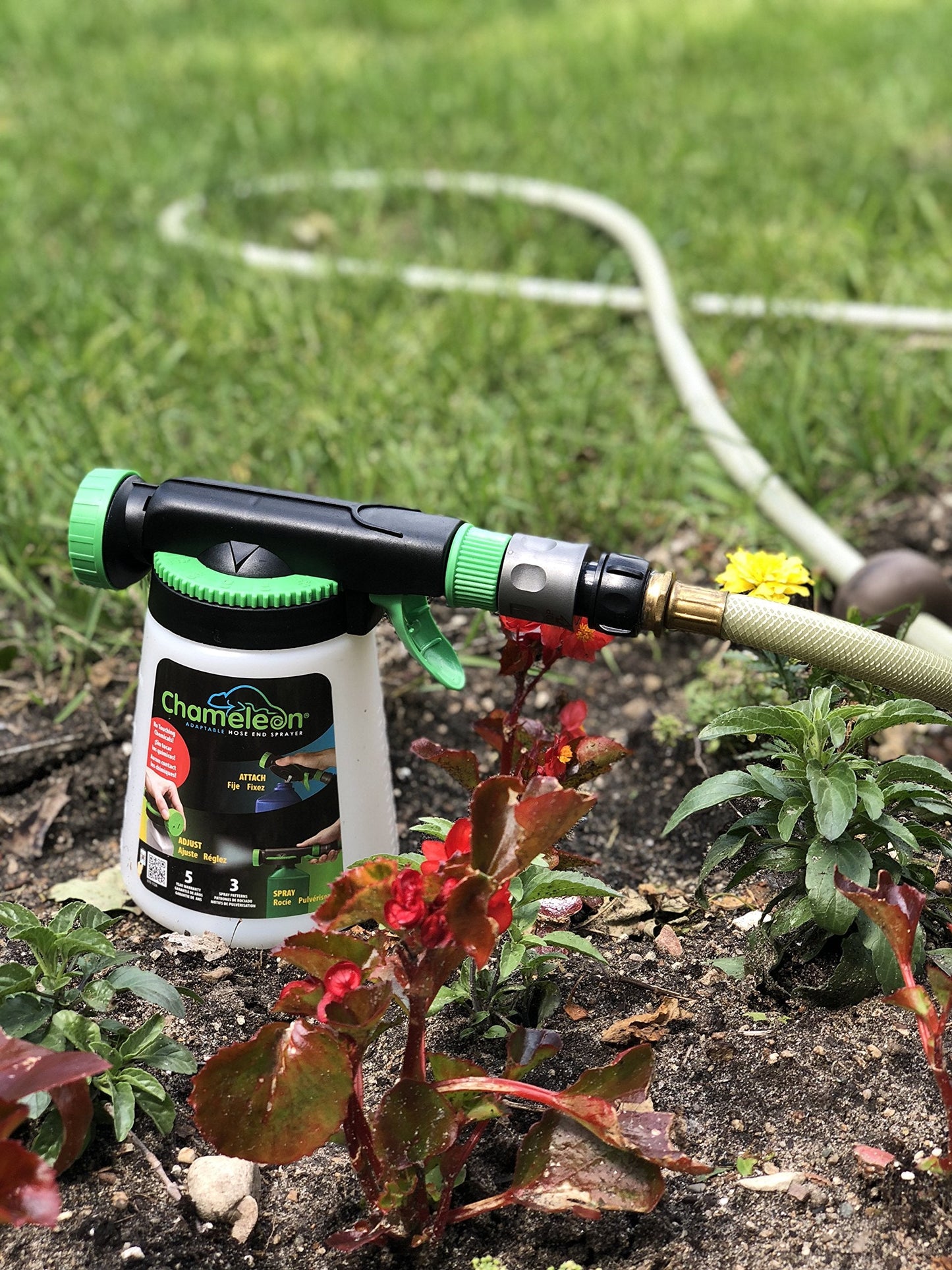 RL Flo-Master Chameleon Hose End Sprayer for use with Fertilizers, Weed Killers, Fungicides and Insect Killers, 32 ounce Refillable Bottle Included