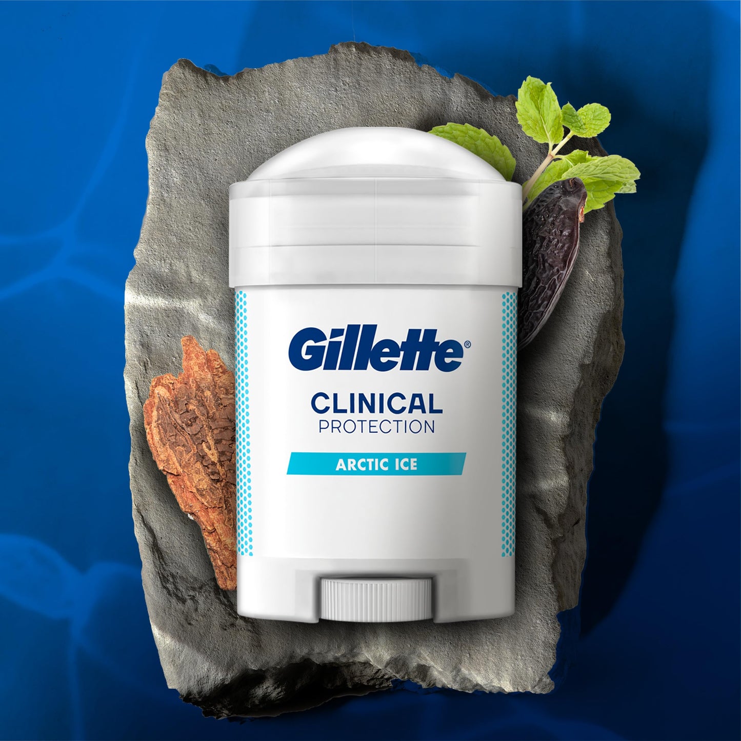 Gillette Clinical Antiperspirant and Deodorant for Men, 72hr Sweat & Odor Protection, Long Lasting Freshness, Anti-White Mark Technology, Soft Solid, Arctic Ice Scent, 2.6 oz