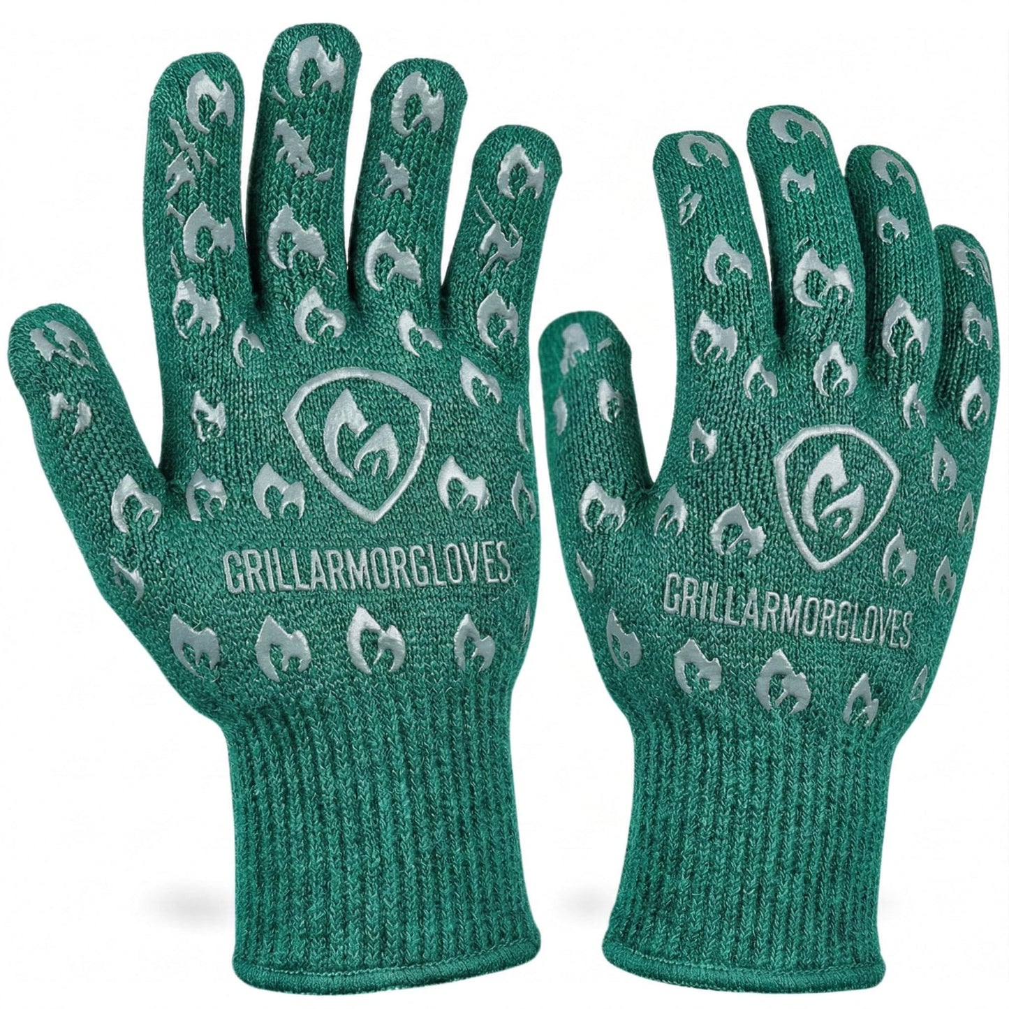 Grill Armor Oven Gloves with Fingers â 932Â°F Heat, Fire & Cut Resistant Mitts for BBQ, Grill, Cooking, Grilling, Baking, Smoker & Fire Pit