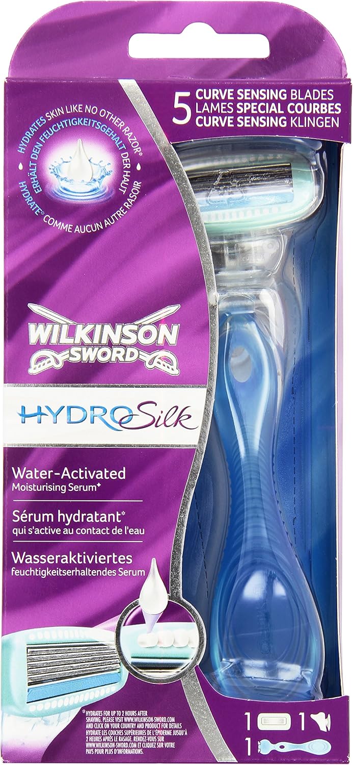 Wilkinson Sword Hydro Silk Women's Razor with 1 Blade and Holder