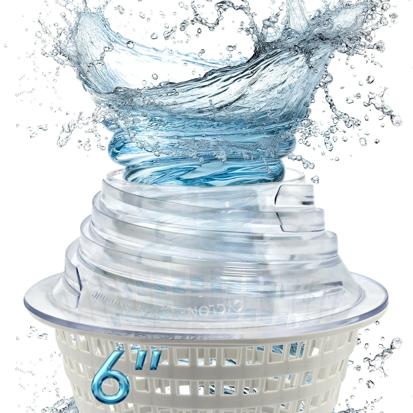 The Skimmie Cyclone 6" (Skimmer Basket NOT Included) - ONLY for Above Ground Pools - Turbocharges Pool Skimmer Water Flow - Improves Pool Surface Cleaning - Essential Pool Accessories