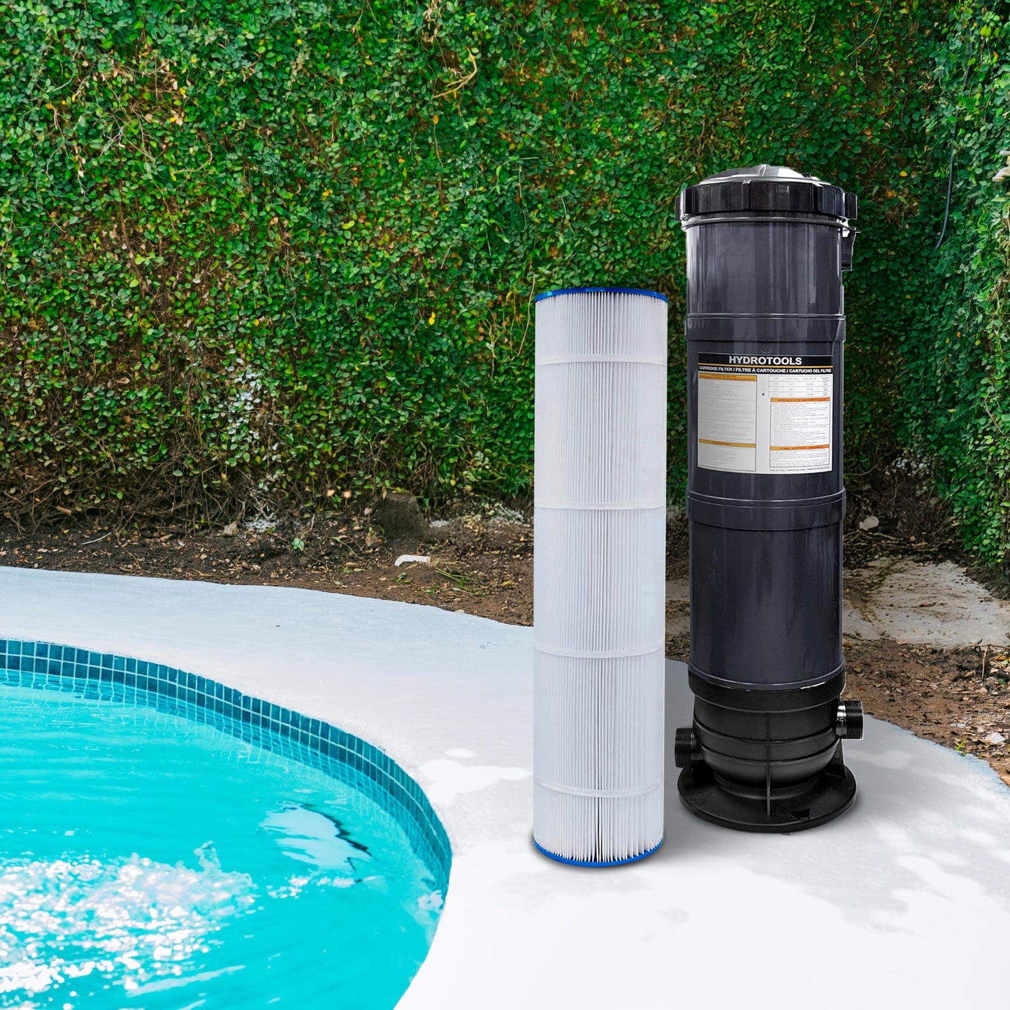 SWIMLINE HydroTools Above-Ground Pool Replacement Filter Element, 100 Sq. Ft. High-Performance Filter for Sure-Flo Cartridge Pump System, Element Only