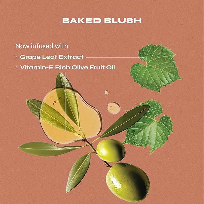 Milani Baked Blush, Updated Powder Blush for Cheeks, Cruelty Free Makeup - Shape, Contour & Highlight Face for a Shimmery or Matte Finish - Berry Amore