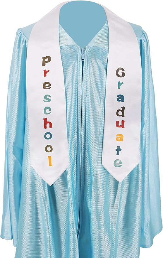 GraduationMall Kindergarten Preschool Graduation Sash, Printed Graduation Stole for Boys & Girls, Class of 2026 Ceremony Gift
