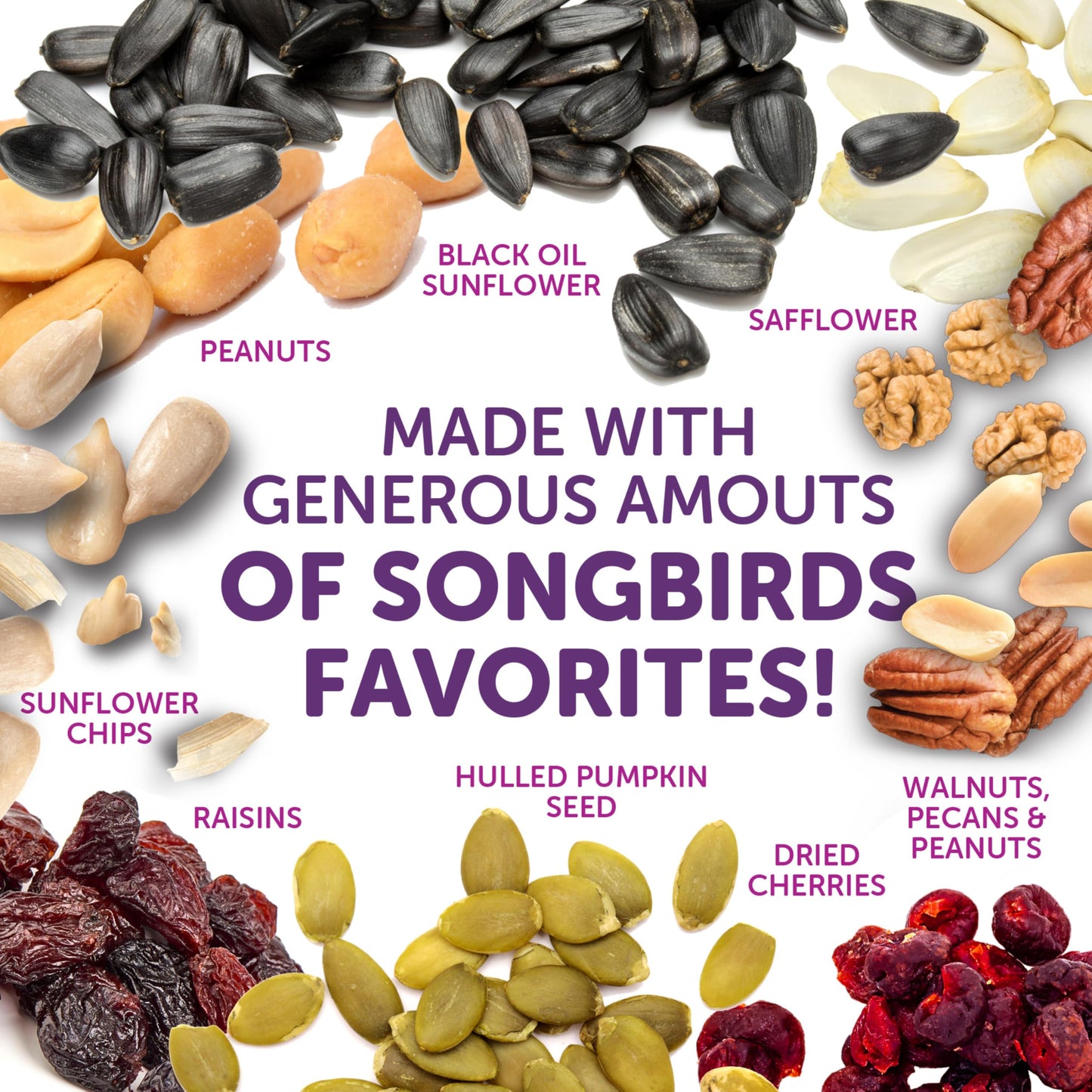 Pennington Ultra Double Nut, Nut & Fruit Blend 10lbs (Pack of 2)
