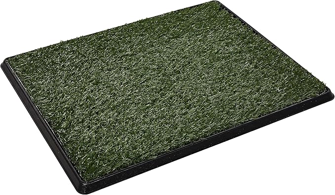 Artificial Grass Puppy Pee Pad for Dogs and Small Pets - 20x25 Inch, Reusable 3-Layer Turf Pads for Dogs with Tray - Indoor and Outdoor Fake Grass Potty Pet Supplies by PETMAKER