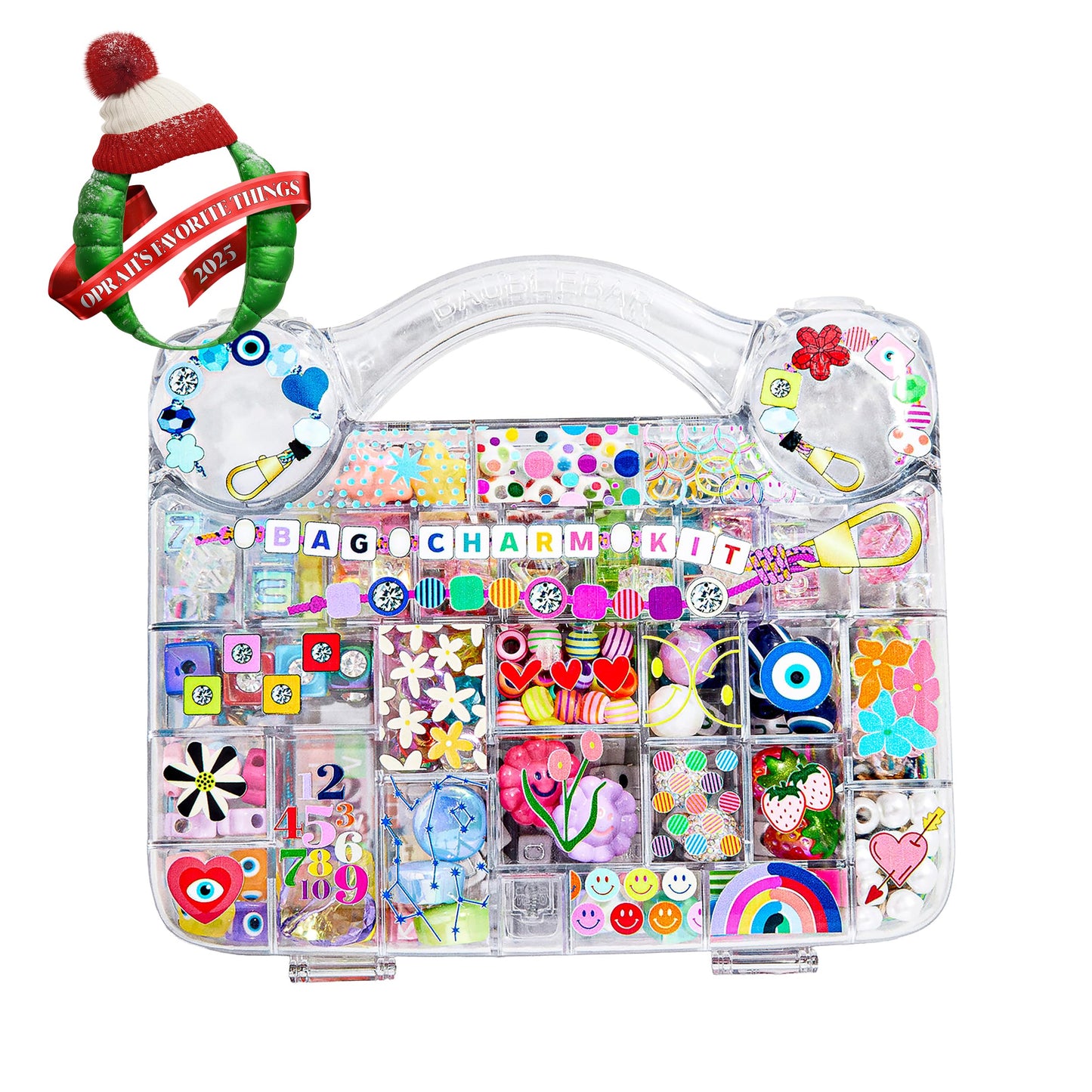 BaubleBar Ultimate DIY Bag Charm Kit | Oprah’s Favorite Things | Great for a Gift, Party, or Family Activity | Keychain Jewelry Making Kit with Beads | DIY Customizable Crafts for All Ages