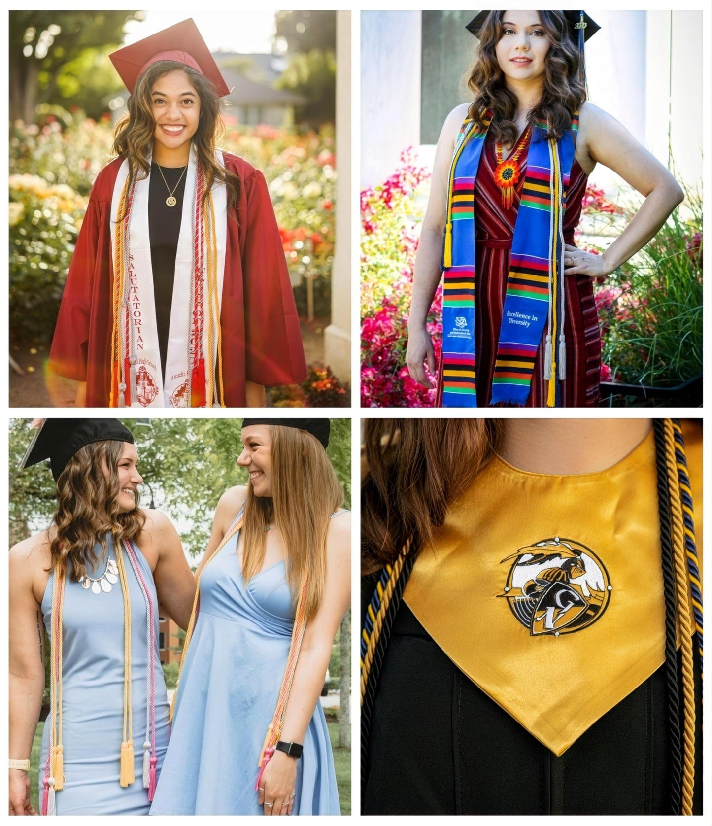 10 Pieces White Graduation Honor Cords for Graduation 2025,National Honors Society White Cords Bulk