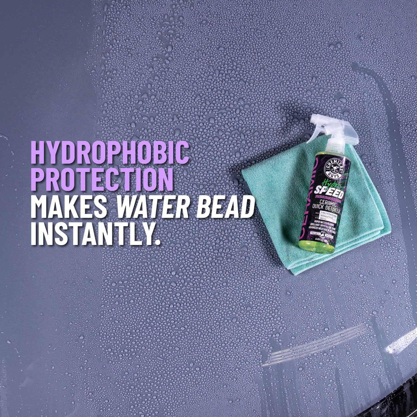 Chemical Guys HydroSlick Hyper Car Wax & HydroSpeed Ceramic Coating Quick Detailer Bundle (2 16 oz Bottles)