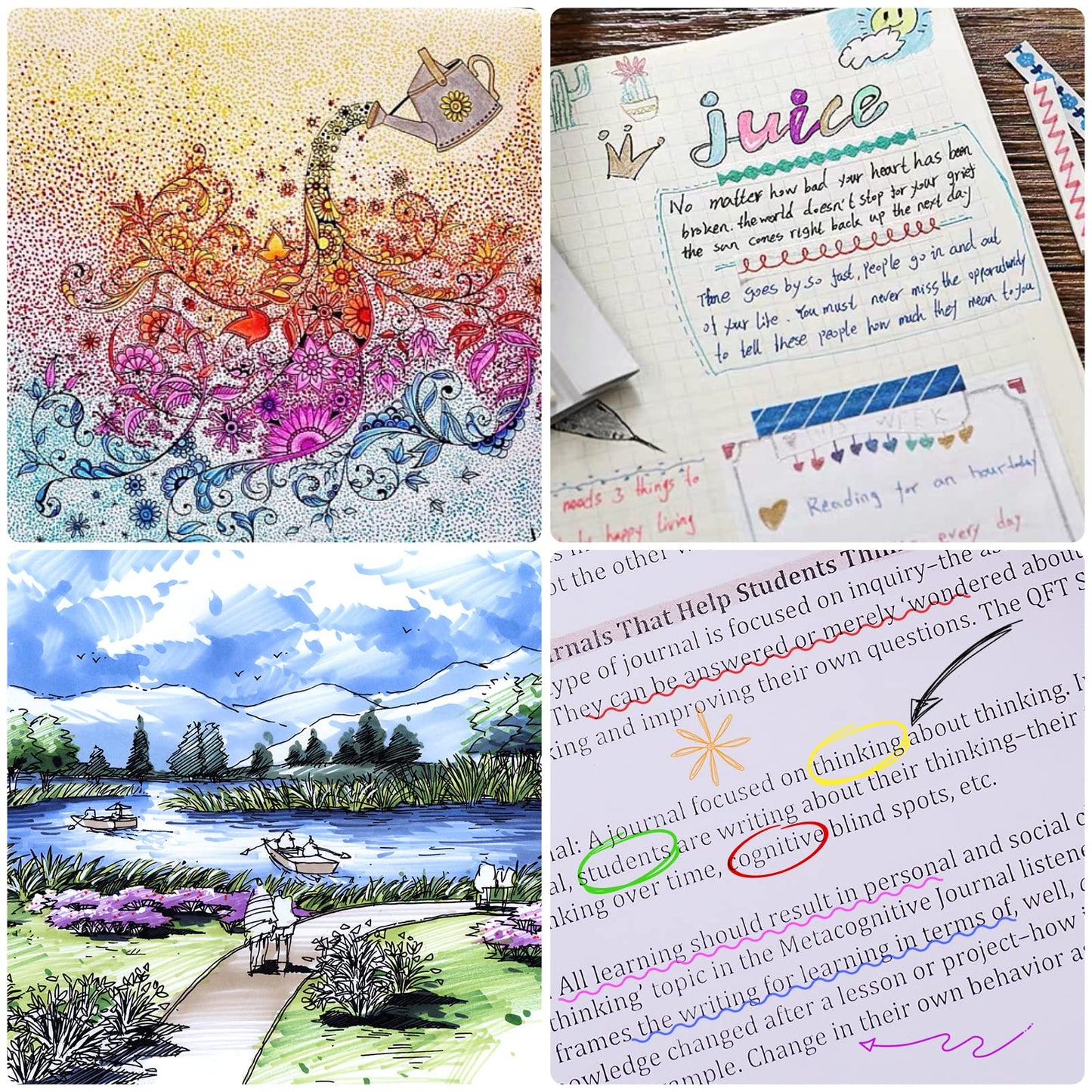 Attom Tech Art [12 Colors] 05 Micro, Fineliner Pen Set Ink, Fine Point Pen,Multi-liner, Sketching, Anime,Artist Illustrating/Technical Drawing,Office Documents