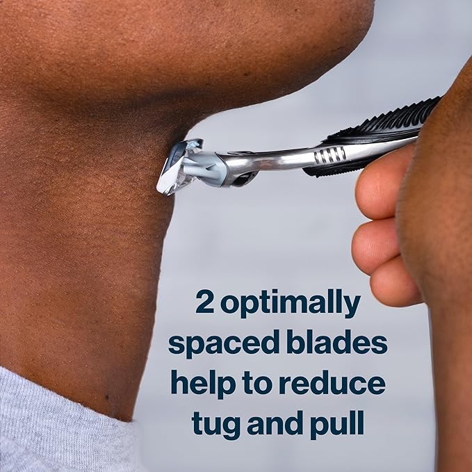 Gillette SkinGuard Razor Blade Refills for Men, 2 Blade Cartridge, SkinGuard for Sensitive Skin, Lubrication, Fits SkinGuard Razor Handles, 8 Count