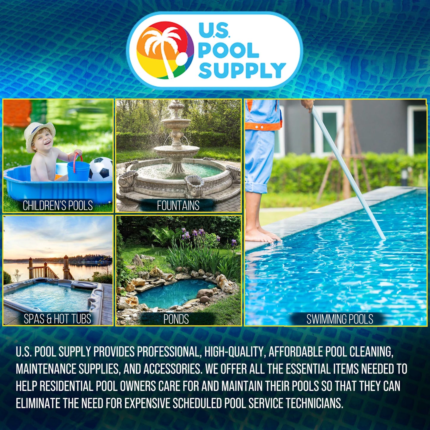 U.S. Pool Supply 12 Foot Heavy-Duty Above Ground Pool Hose, 1.5" - Black Replacement Filter Connecting Hose, Flexible Spiral Wound EVA - Compatible with Intex for Pool Filter Pumps -Skimmer Pump