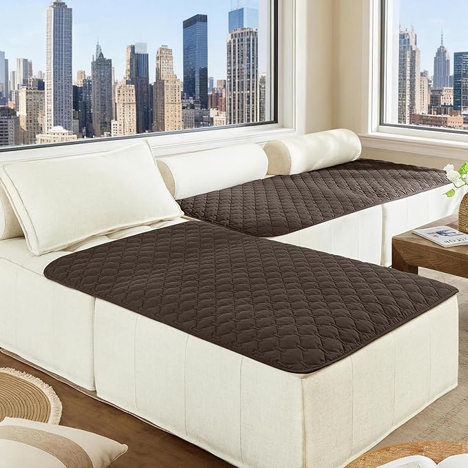 gogobunny 100% Double Sided Waterproof Dog Blanket Soft Pet Bed Cover Reversible Protect Furniture Couch Sofa Car for Puppy Large Dog Cat (Dark Coffee/Light Coffee, 40x50 Inch (Pack of 1))