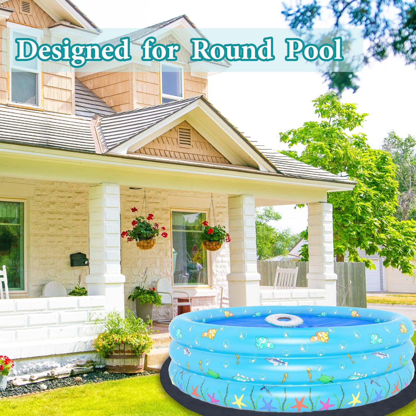 Ogrmar 18FT Round Pool Liner Pad, Durable for Above Ground Swimming Pools, Prevent Punctures and Extend The Life of Swimming Pool or Hot Tub Liner (18FT)