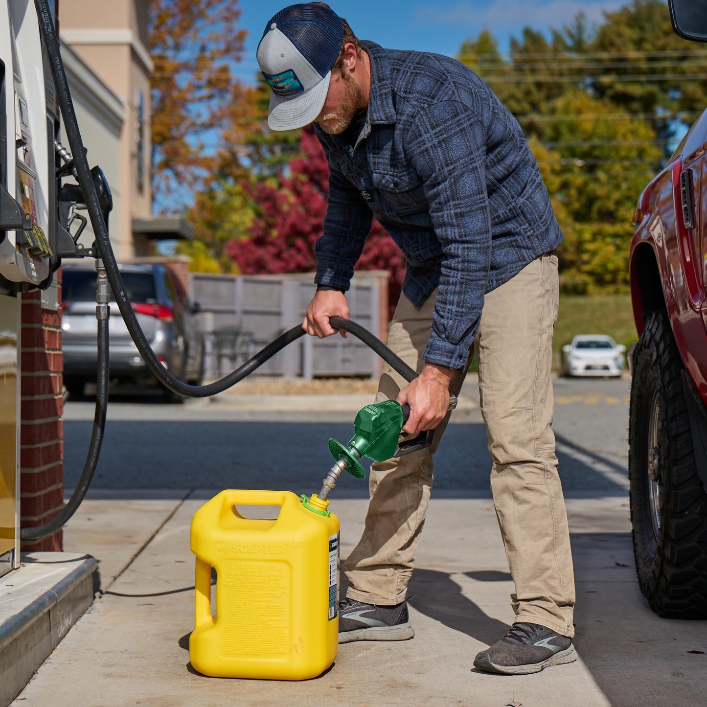 Scepter FSCD552 Fuel Container with Spill Proof SmartControl Spout, Yellow Diesel Can, 5 Gallon