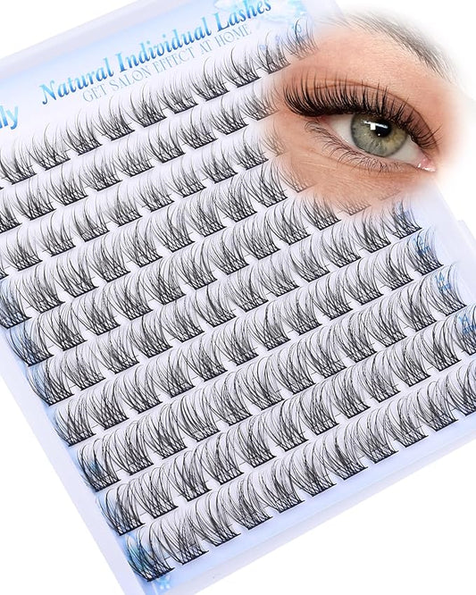 Natural Lash Clusters Eyelash Extensions C-curly Short Individual Lashes 10-14mm Wispy DIY Lash Extension Eyelash Clusters by Newcally