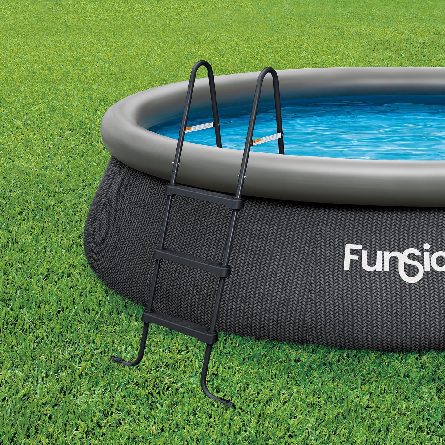 Funsicle 36" SureStep Pool Ladder, for Above Ground Swimming Pools, Black