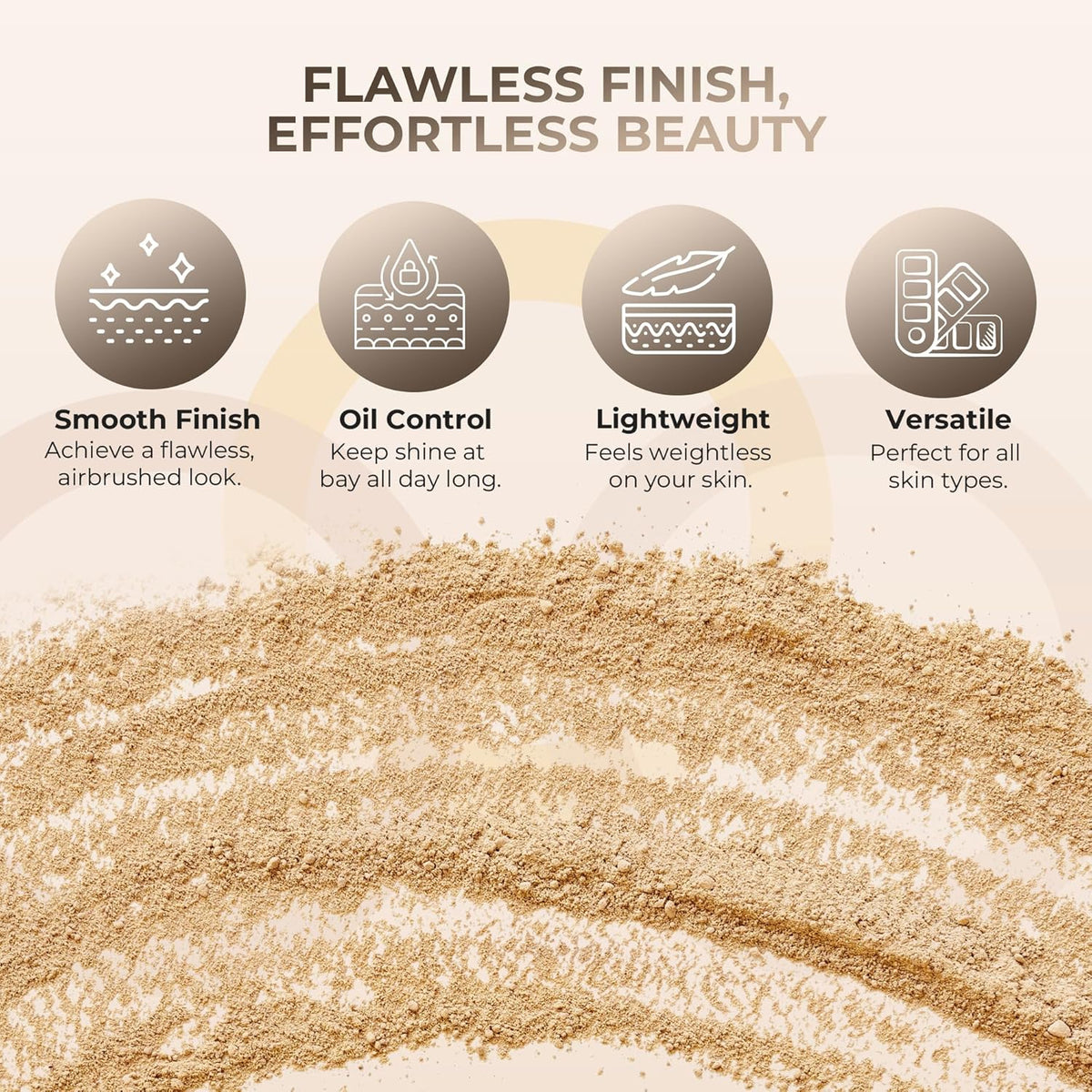Foundation Powder Refill (Warm)(8 Ounce Bag) By Sweet Face Minerals, Lightweight Mineral Loose Makeup Powder with SPF 20, Full Coverage Flawless Finish, Talc-free, Cruelty-Free, Refillable Pouch