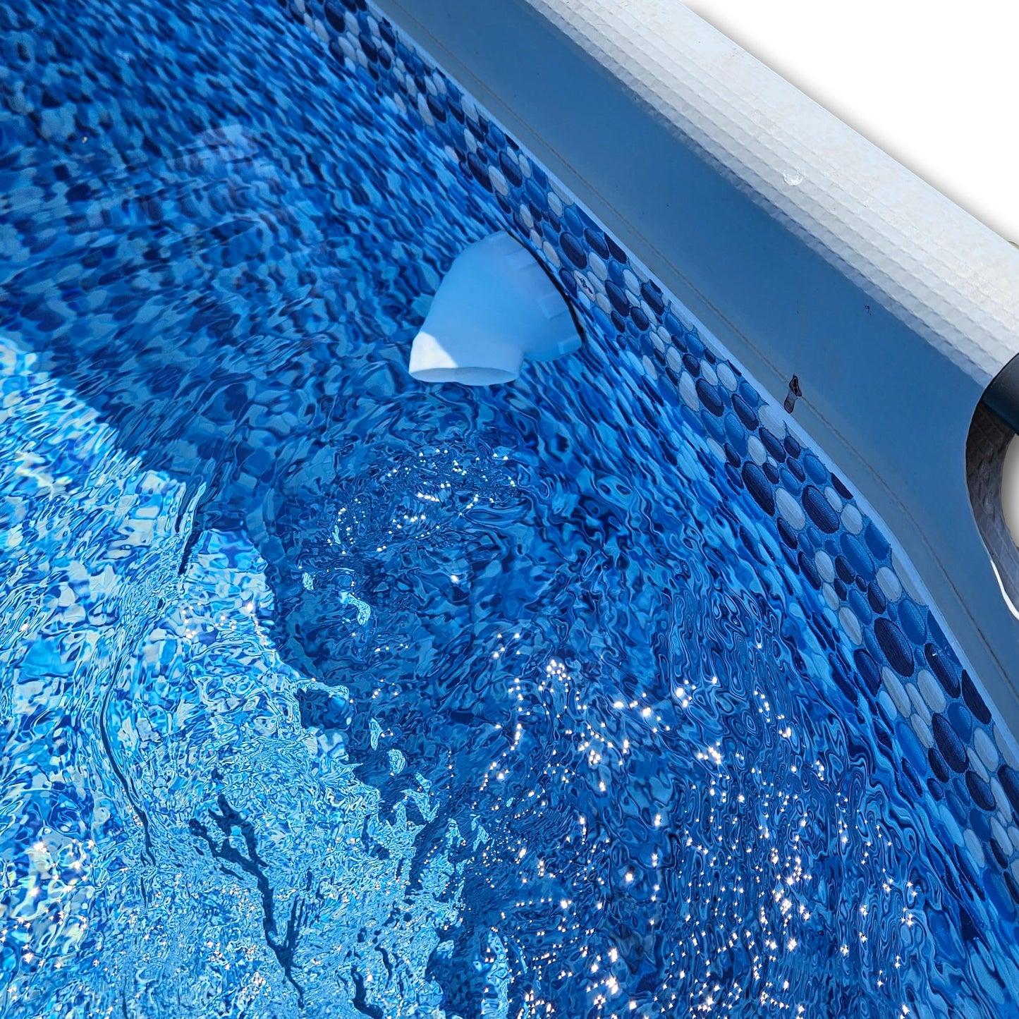 SpeedFreakCNC Enhanced Angled Jet Nozzle Compatible with Intex Bestway Pools Using 3-3/16" Diameter 11070 Connector for 1.25" Hose