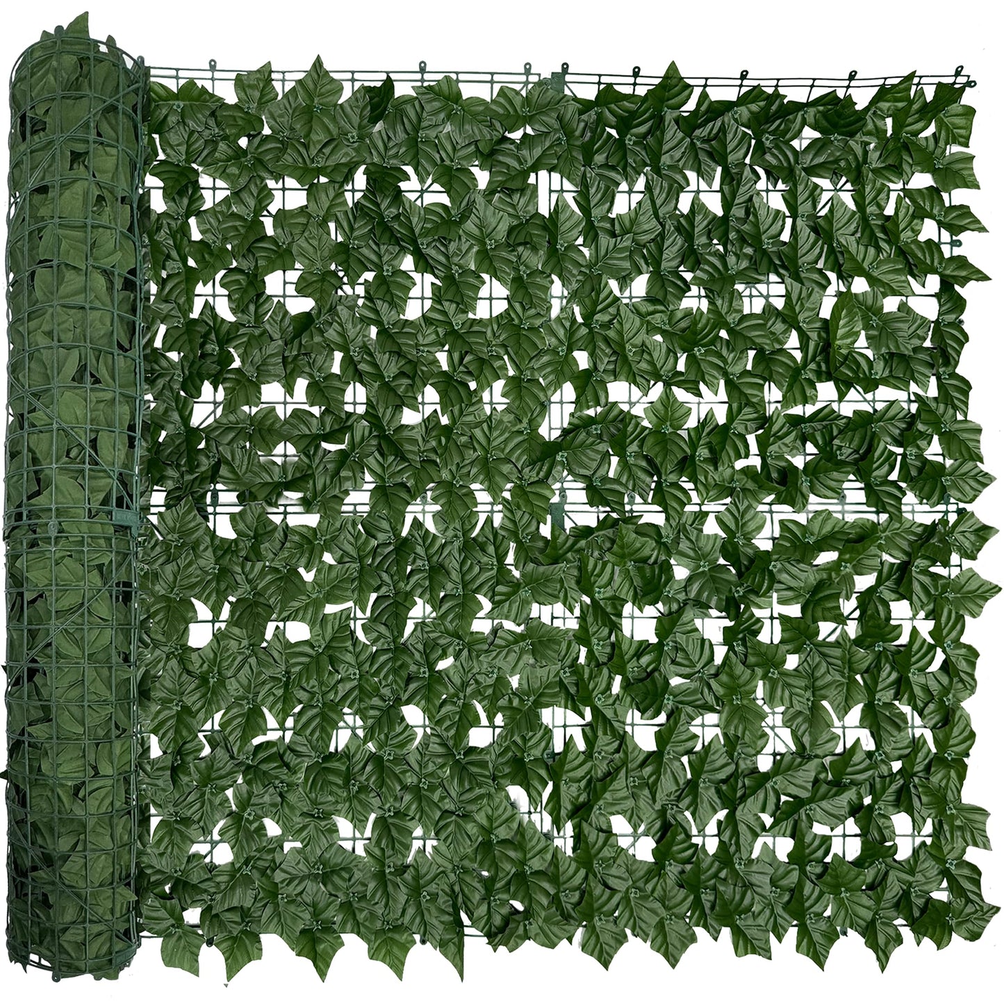 DOPGIB Artificial Ivy Privacy Fence Screen, 128 "x 48" (43 Sqft) Anti-Ultraviolet Artificial Hedge Grass Wall, Used for Indoor and Outdoor Green Background, Garden Greening Decoration