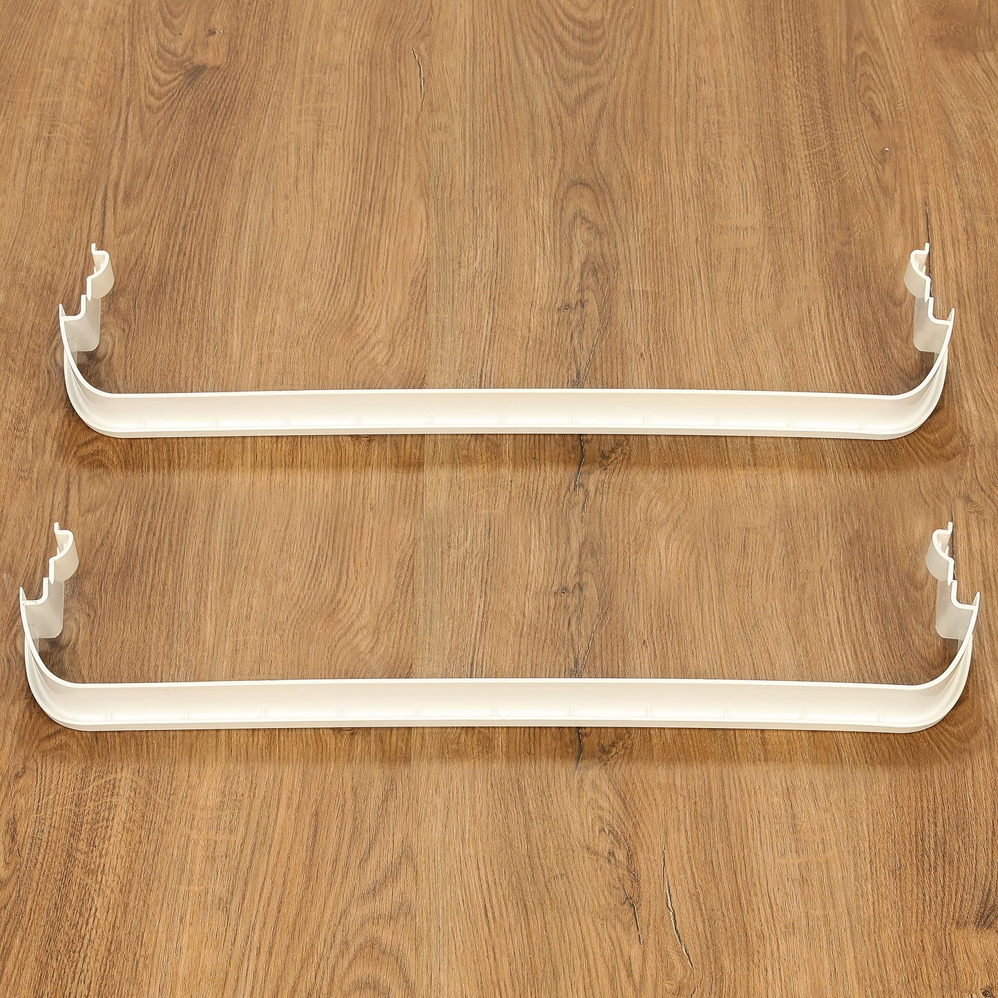 Kojem 240534701 240534901 Replacement Refrigerator Door Shelf Rail Compatible with Frigidaire Kenmore Refrigerator Rack Bar White (1X 240534701, 1X 240534901)