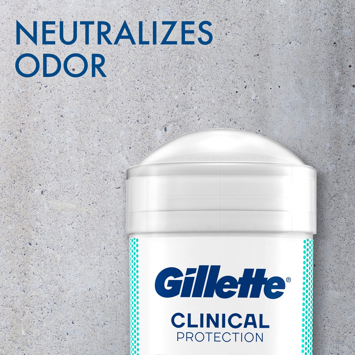 Gillette Clinical Antiperspirant and Deodorant for Men, 72hr Sweat & Odor Protection, Long Lasting Freshness, Anti-White Mark Technology, Soft Solid, Arctic Ice Scent, 2.6 oz