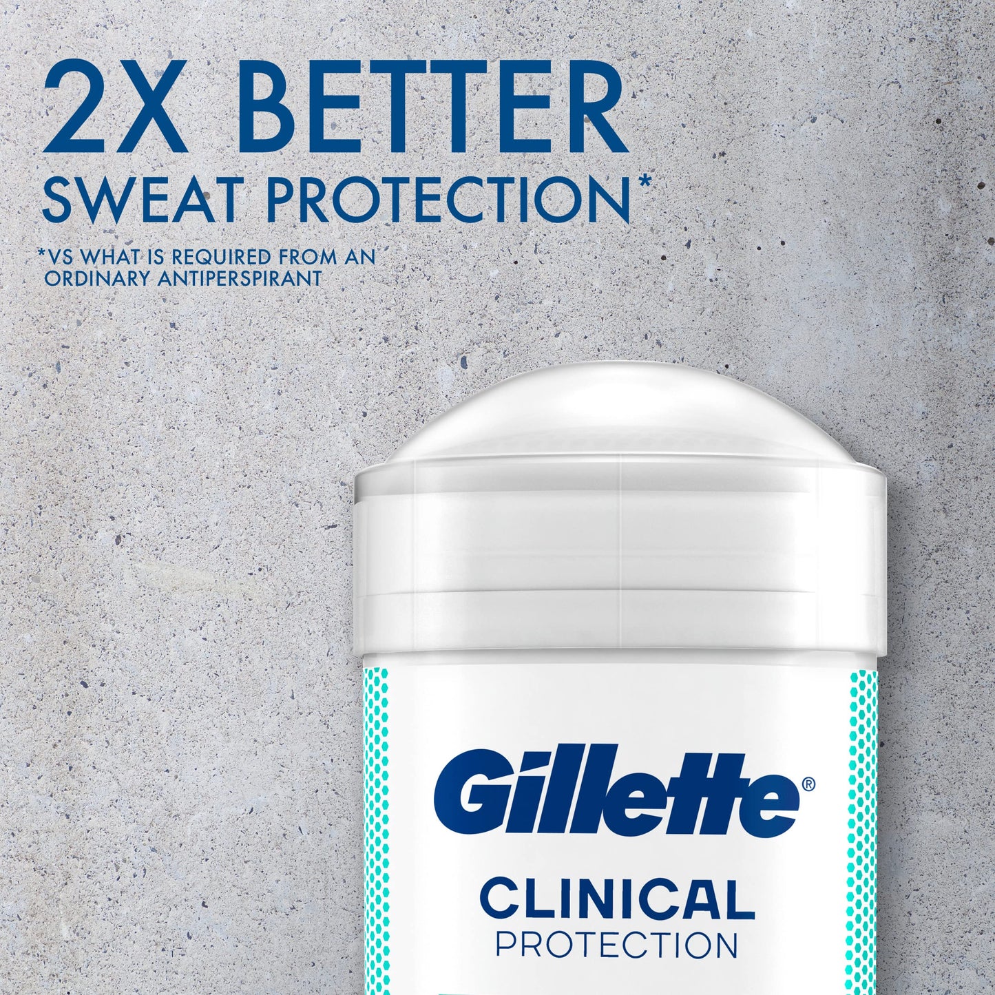 Gillette Clinical Antiperspirant and Deodorant for Men, 72hr Sweat & Odor Protection, Long Lasting Freshness, Anti-White Mark Technology, Soft Solid, Arctic Ice Scent, 2.6 oz