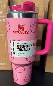 KT Pink Stanley Quencher H2.0 40oz Stainless Steel Vacuum Insulated Tumbler with Handle & Straw