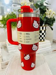 Red Stanley Hello Kitty Quencher H2.0 Tumbler – 40oz Insulated Travel Mug